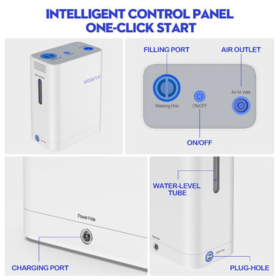 Máquina portátil de hidrogénio oxigénio para solução de geração de hidrogénio conveniente